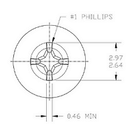 M3 x 4 Flat Head